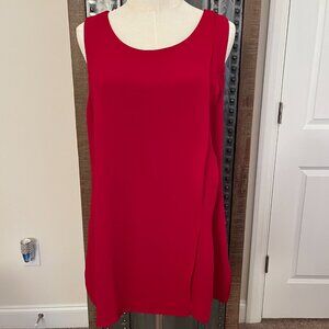 Soft Surroundings Wellesley Red Sleeveless Tank Top